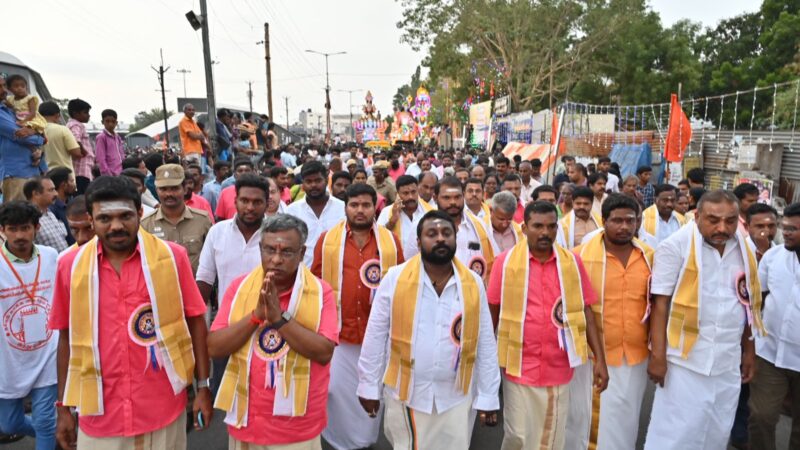 Ganesh Chaturthi held in Tiruppur city Lakhs of people gathered
