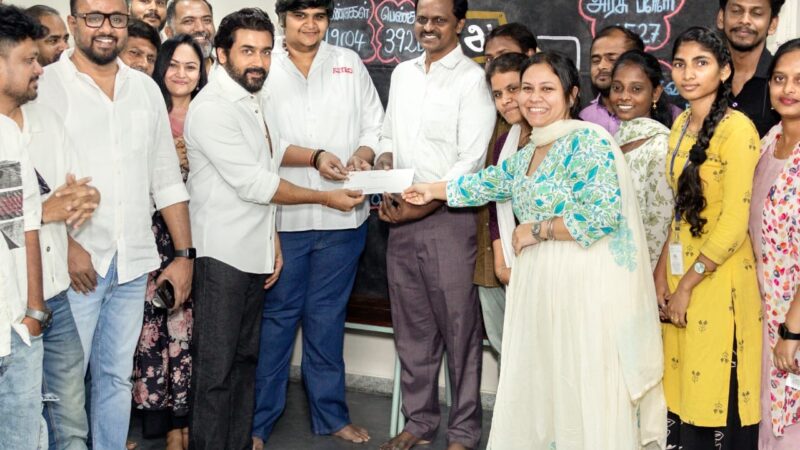 Suriya donated Rs 10 crore from the revenue generated from the film Retro to Agaram foundation | Retro | suriya | Agaram